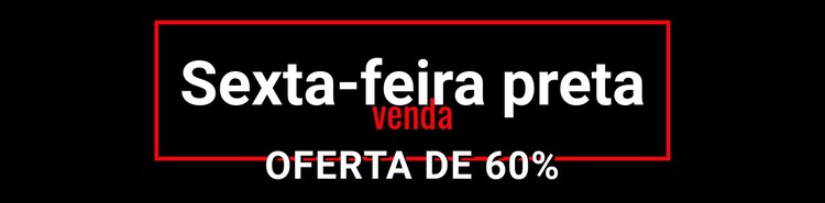 Venda louca de Black Friday Template CSS