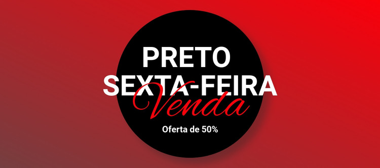 Liquidação de roupas pretas sexta-feira Modelo HTML