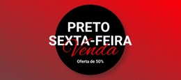 Liquidação De Roupas Pretas Sexta-Feira