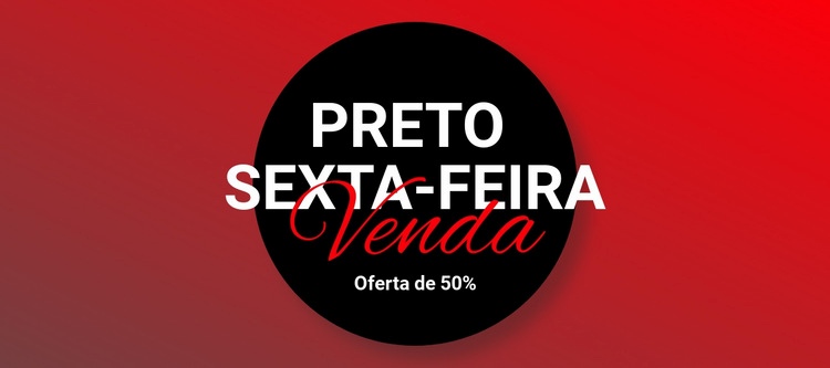 Liquidação de roupas pretas sexta-feira Modelo