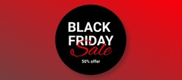 Black Friday Kläder Försäljning - HTML Site Builder