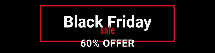 Black Friday galen försäljning Html webbplatsbyggare