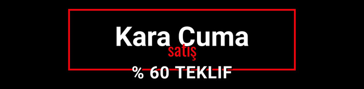 Kara Cuma çılgın satış HTML Şablonu