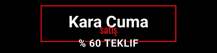 Kara Cuma çılgın satış Şablon