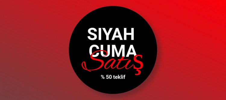 Siyah Cuma giyim indirimi Web Sitesi Oluşturucu Şablonları