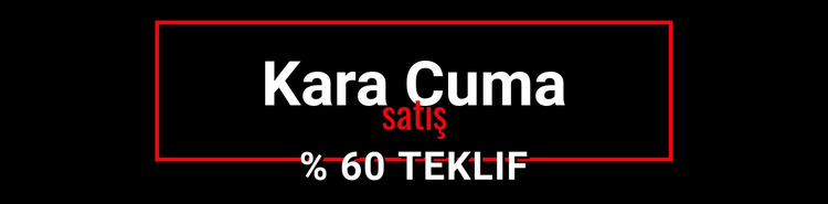 Kara Cuma çılgın satış Web Sitesi Şablonu