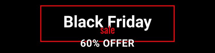 Black friday crazy sale  WordPress Website Builder