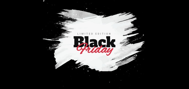 Black friday sale banner Elementor Template Alternative