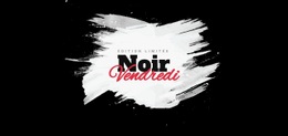 Bannière De Vente Vendredi Noir - Conception De Site Web Simple