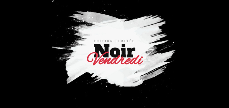 Bannière de vente vendredi noir Modèle de site Web