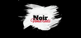 Bannière De Vente Vendredi Noir - Modèle D'Une Page