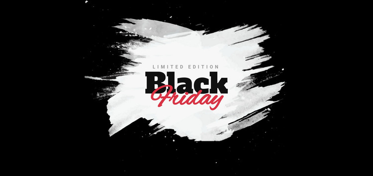 Black friday sale banner HTML Template