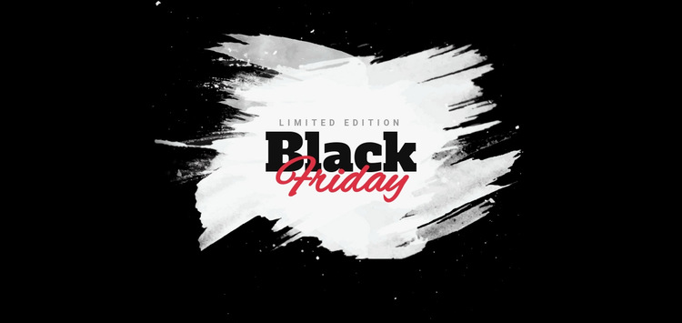 Black friday sale banner HTML5 Template