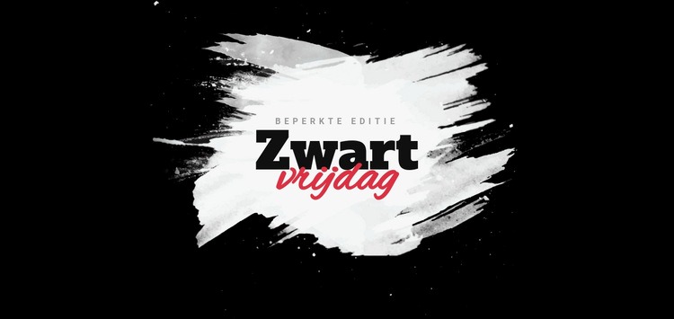 Zwarte vrijdag verkoop banner Bestemmingspagina