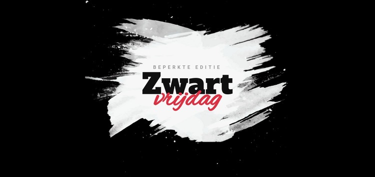 Zwarte vrijdag verkoop banner HTML5-sjabloon