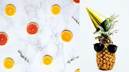 Fruits Photo - Simple One Page Template