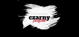 Czarny Piątek Sprzedaż Transparent Szablon O Pełnej Szerokości