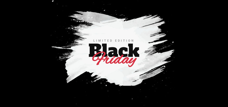 Black friday sale banner Website Mockup