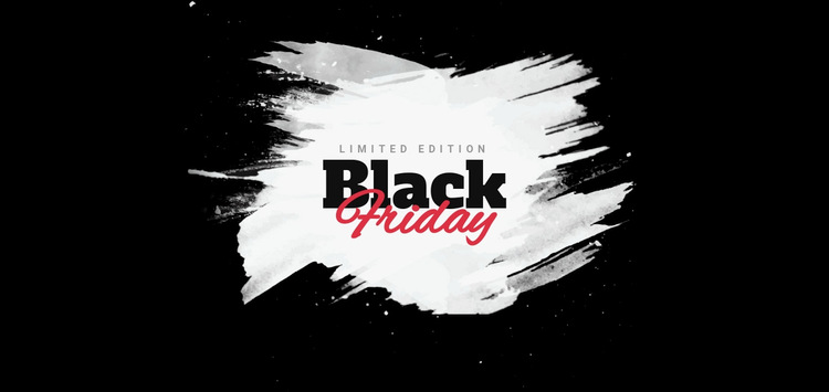 Black friday sale banner WordPress Website