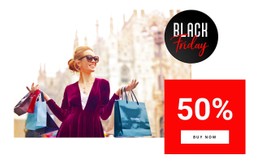 Shop Up To 50% Off CSS Layout Template
