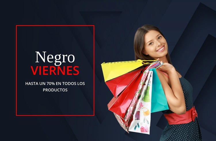 Fantásticas ofertas de viernes negro Plantilla CSS