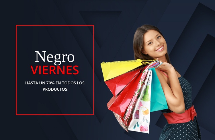 Fantásticas ofertas de viernes negro Plantilla HTML5