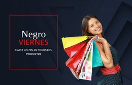 Fantásticas Ofertas De Viernes Negro - Plantilla De WordPress