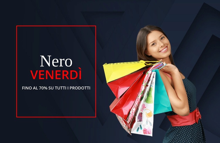 Fantastiche offerte del black friday Modelli di Website Builder