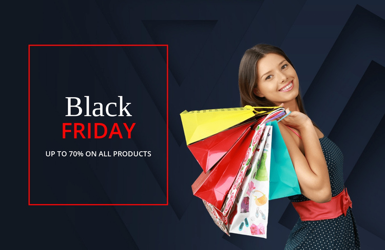Fantastic black friday deals One Page Template