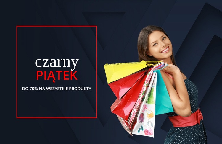 Fantastyczne oferty na czarny piątek Szablon HTML5