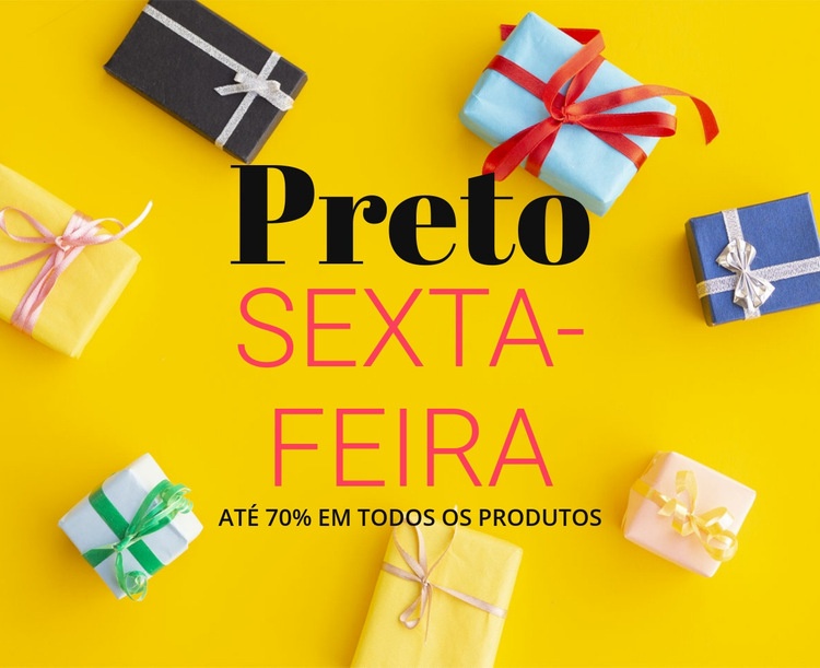 Desconto à vista e frete grátis Design do site