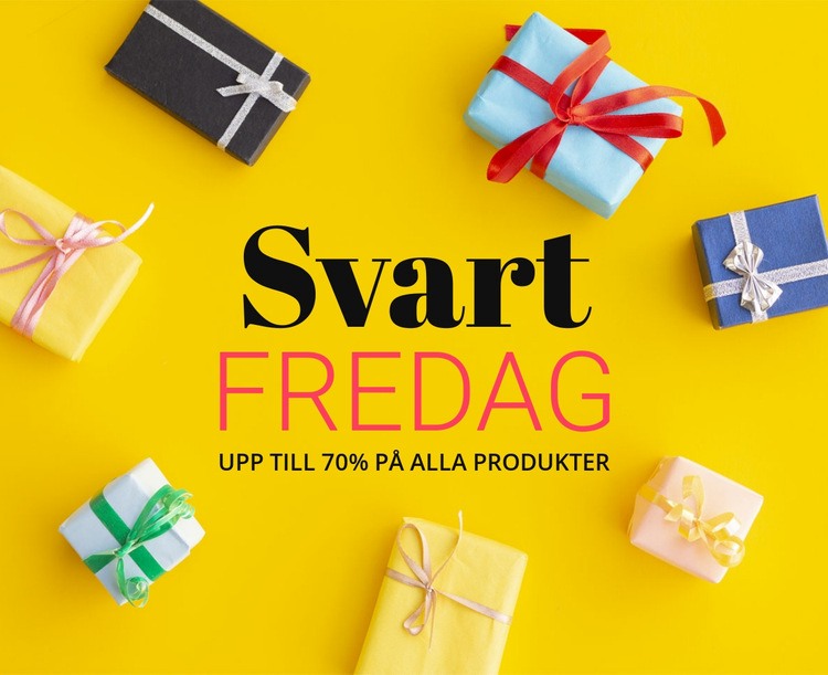 Kontantrabatt och fri frakt CSS -mall