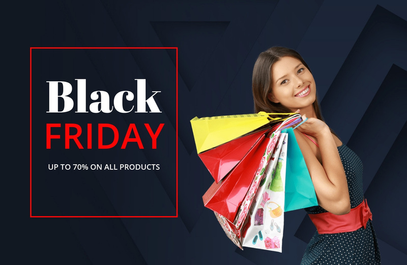 Fantastic black friday deals Web Page Design