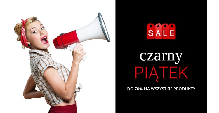 Specjalne oferty Szablon witryny sieci Web