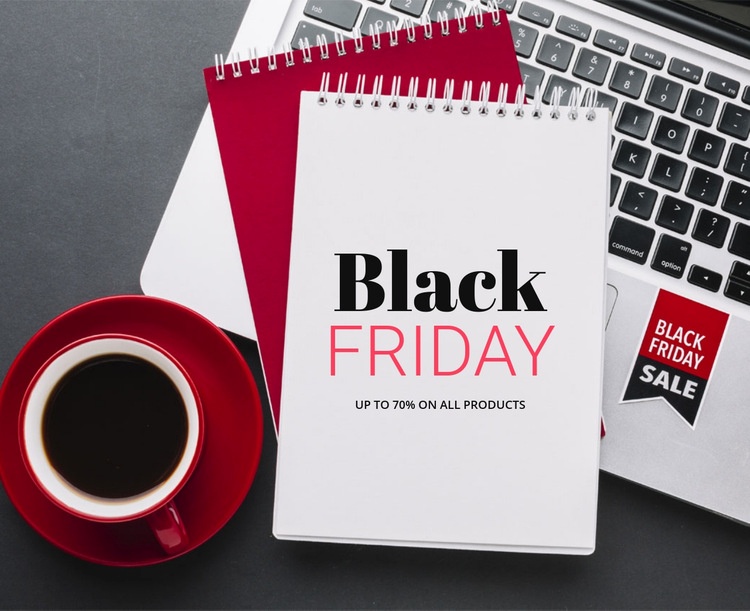 Black friday sales and deals Webflow Template Alternative