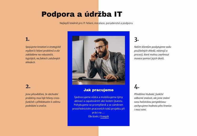 IT podpora Šablona HTML