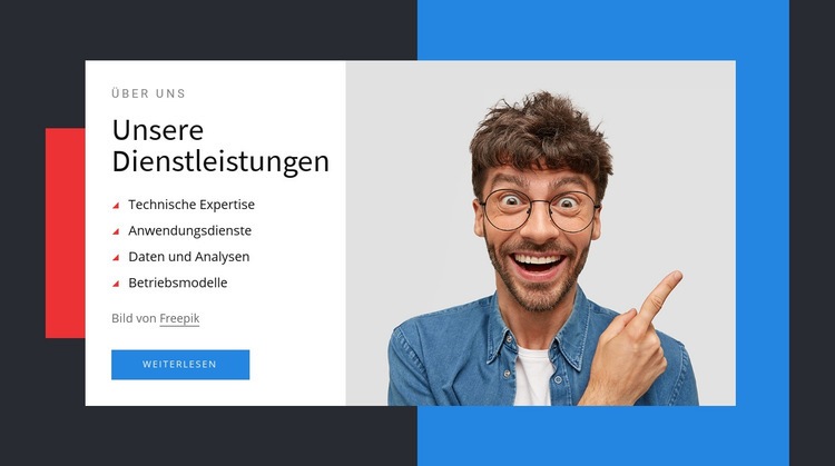 Technische Fachkentnis Landing Page