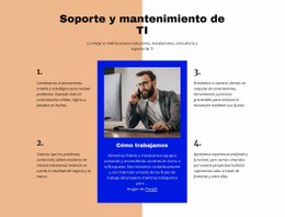 Soporte De TI - Diseño De Sitio Web De Descarga Gratuita