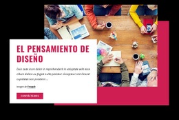 Cursos De Pensamiento De Diseño: Plantilla HTML5 Fácil De Usar