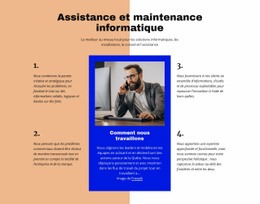 Support Informatique - Maquette De Site Web À Télécharger Gratuitement