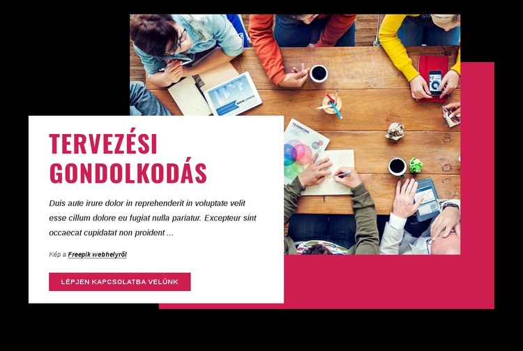 Tervezési gondolkodási tanfolyamok HTML Sablon