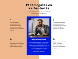 IT Támogatás - Gyönyörű Színgyűjtő Sablon