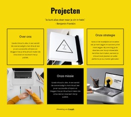 Ontwerp Studio Projecten - Eenvoudig Te Gebruiken HTML5-Sjabloon