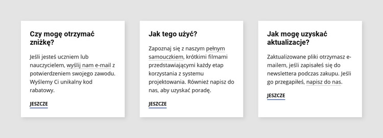 Odpowiedzi na główne pytania Szablon HTML