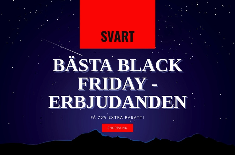 Erbjudanden och försäljning online CSS -mall