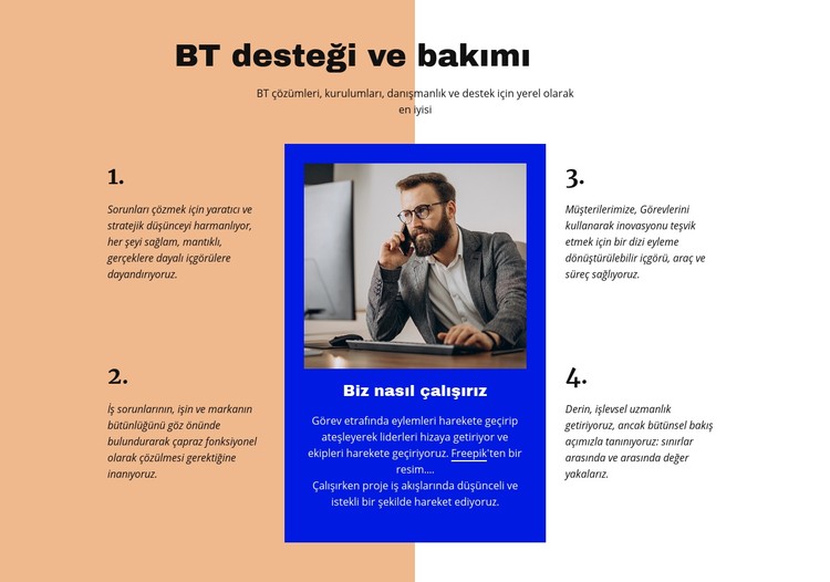 Bilişim Destek CSS Şablonu