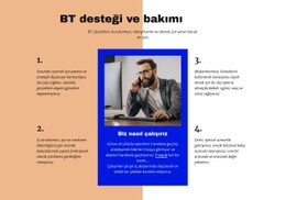 Bilişim Destek Için Çok Amaçlı Web Sitesi Oluşturucu