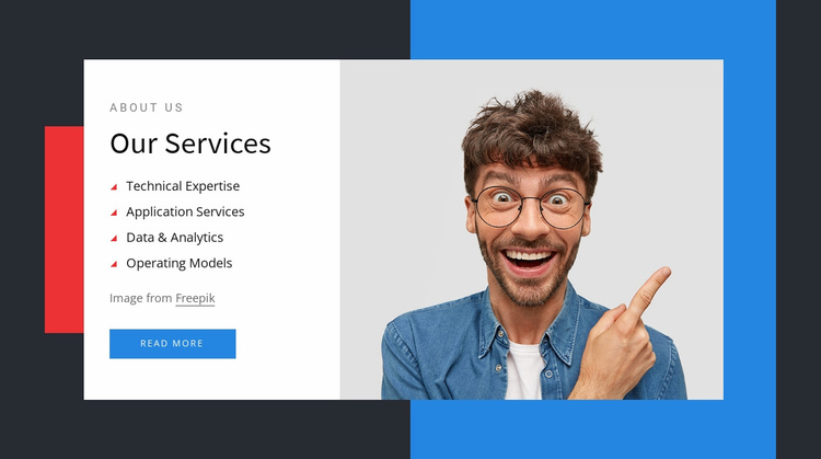Technical expertise Landing Page