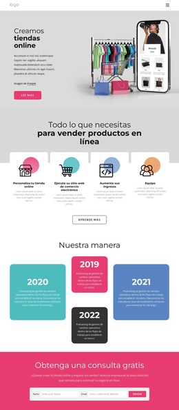 Construimos Tiendas: Sitio Web Adaptable