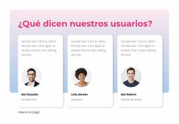Plantilla HTML5 Multipropósito Para Que Dicen Nuestros Usuarios